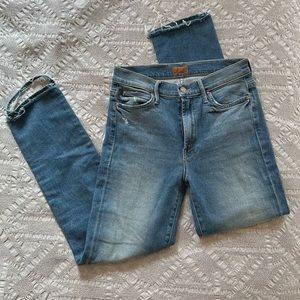 Mother high waisted rascal ankle